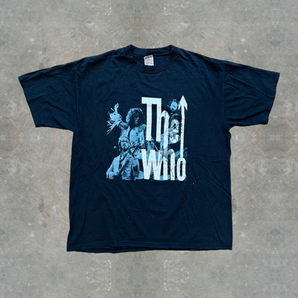 Vintage 90s The Who Band Tee Anvil Tag Black Mens XL